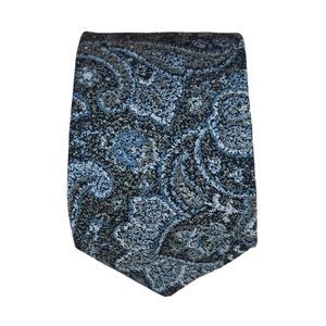 SANTOSTEFANO BY ITALO FERRETTI Green Paisley Silk Tie ITALY 58”/ 3.1” EX COND